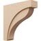 Ekena Millwork 8"W x 32"D x 32"H Thin Helena Rough Cedar Woodgrain TimberThane Corbel, Primed Tan CORUR08X32X32HELRCPR - alternate 1